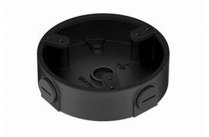 Boîte de jonction aluminium NOIR diamètre 122x34.2mm 0.24 Kg
