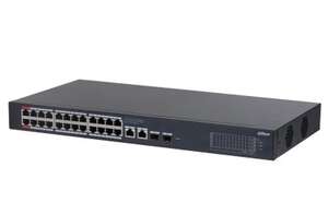 Switch 24 ports PoE Gbit + Uplink 2X RJ45 et 2XSFP Gbit - Cloud manageable