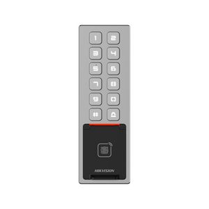 Terminal de contrôle d’accès Mifare et code, Web serveur, App, IP65 et IK08